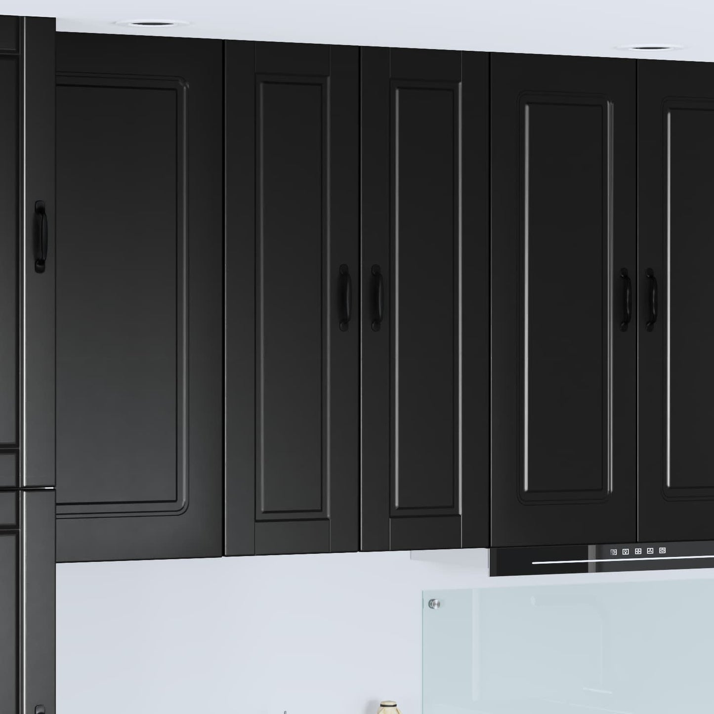 Veggskap PORTO Svart 30 x 31 x 100 cm Konstruert tre