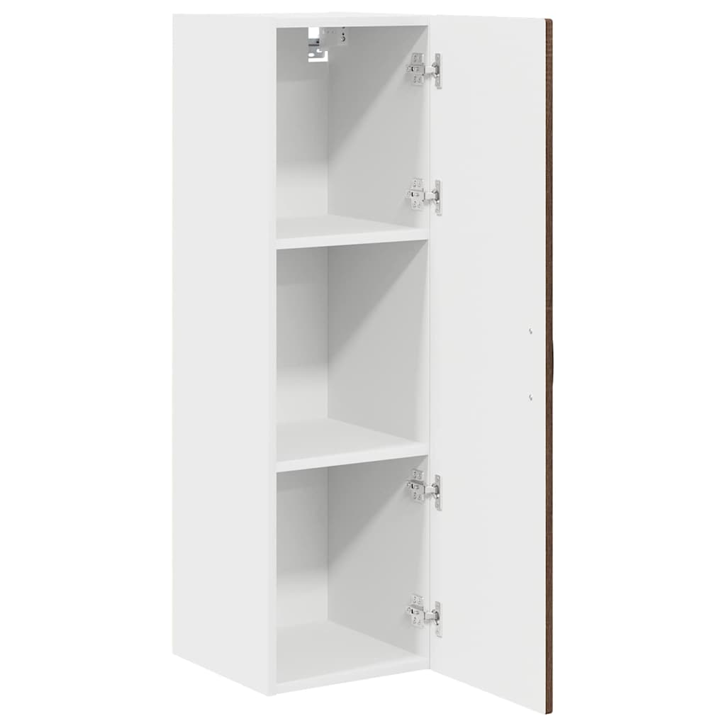 Veggskap PORTO Brun Eik 30 x 31 x 100 cm Konstruert tre