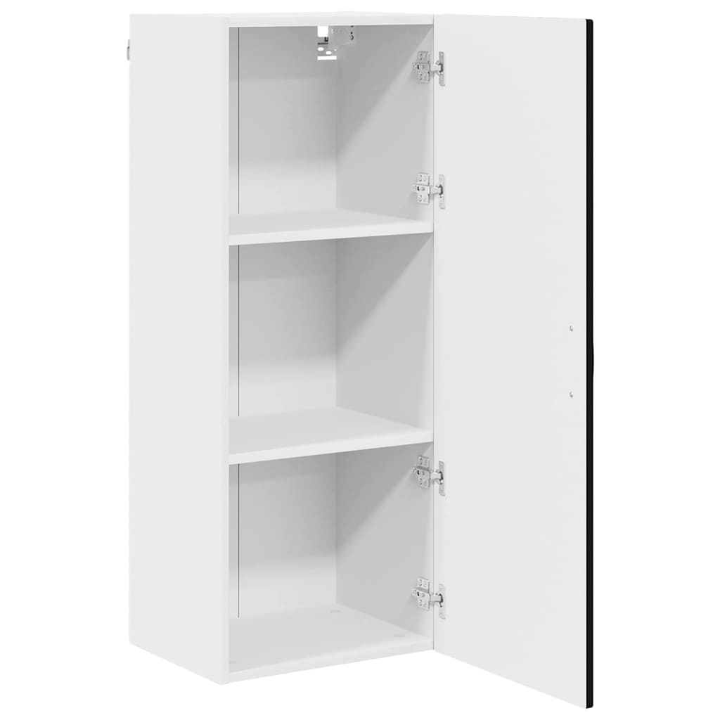 Veggskap PORTO Svart 40 x 31 x 100 cm Konstruert tre