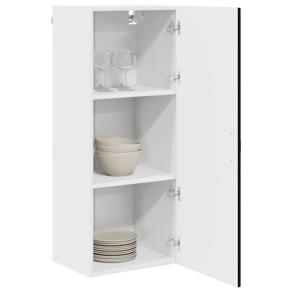 Veggskap PORTO Svart 40 x 31 x 100 cm Konstruert tre