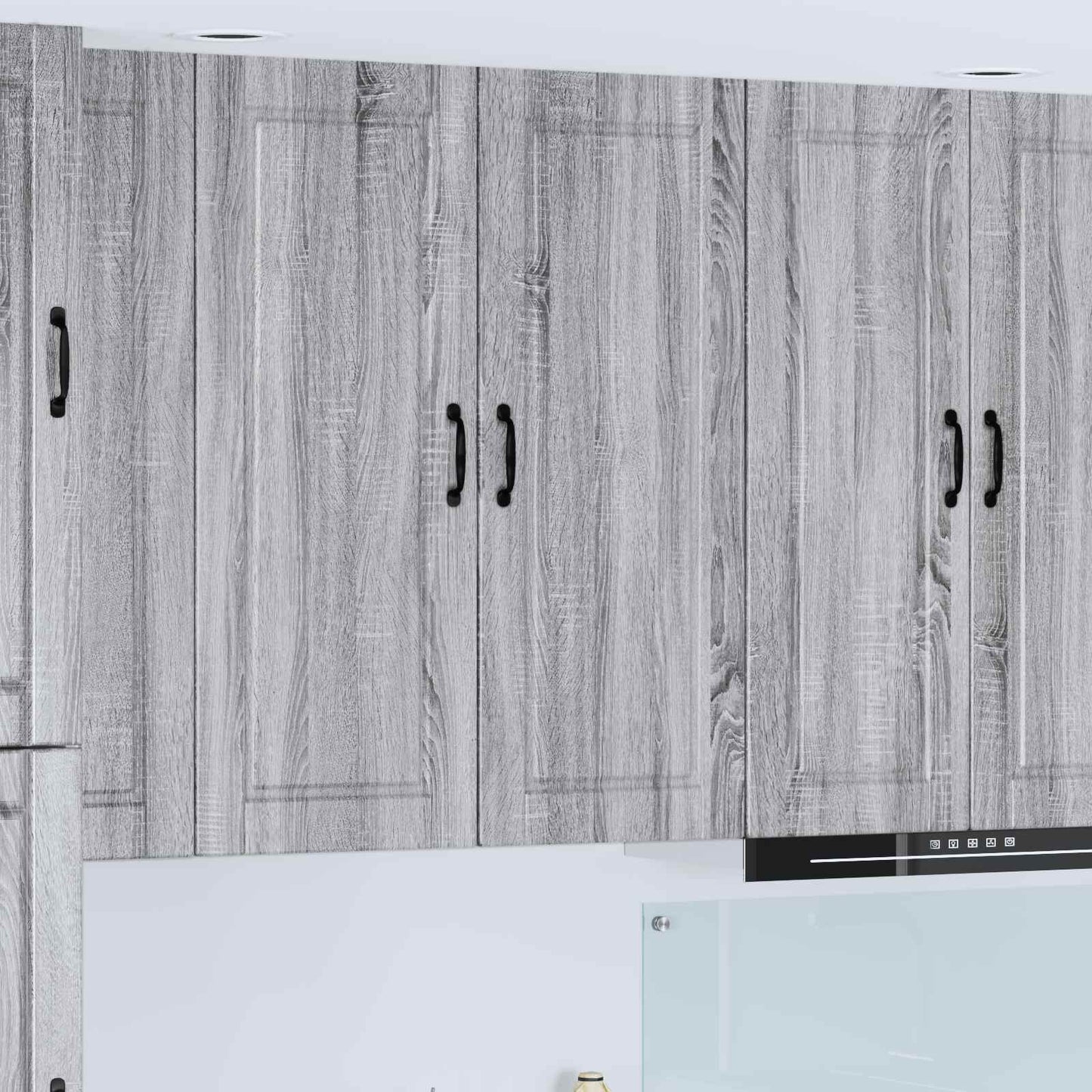 Veggskap PORTO Grå Sonoma 40 x 31 x 100 cm Konstruert tre