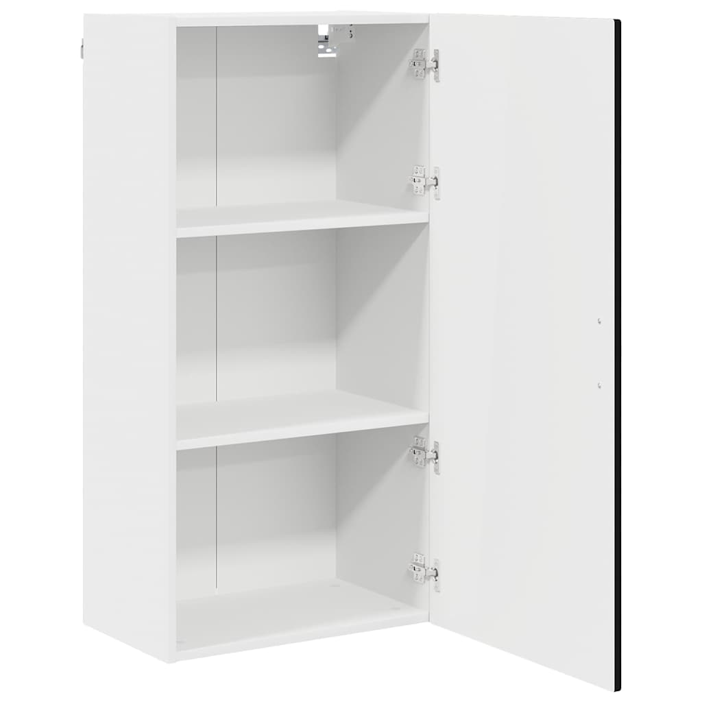 Veggskap PORTO Svart 50 x 31 x 100 cm Konstruert tre