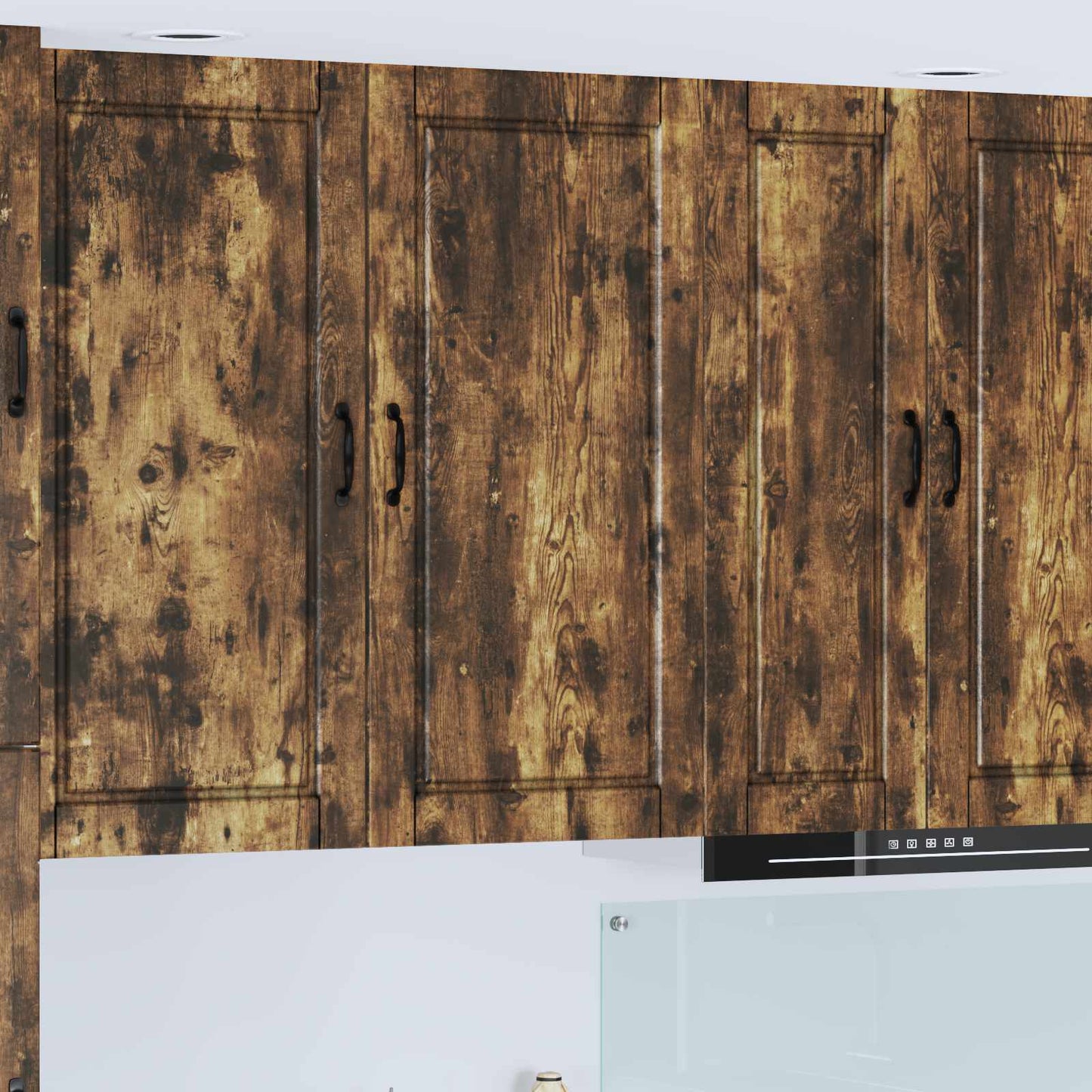 Veggskap PORTO Røkt eik 50 x 31 x 100 cm Konstruert tre
