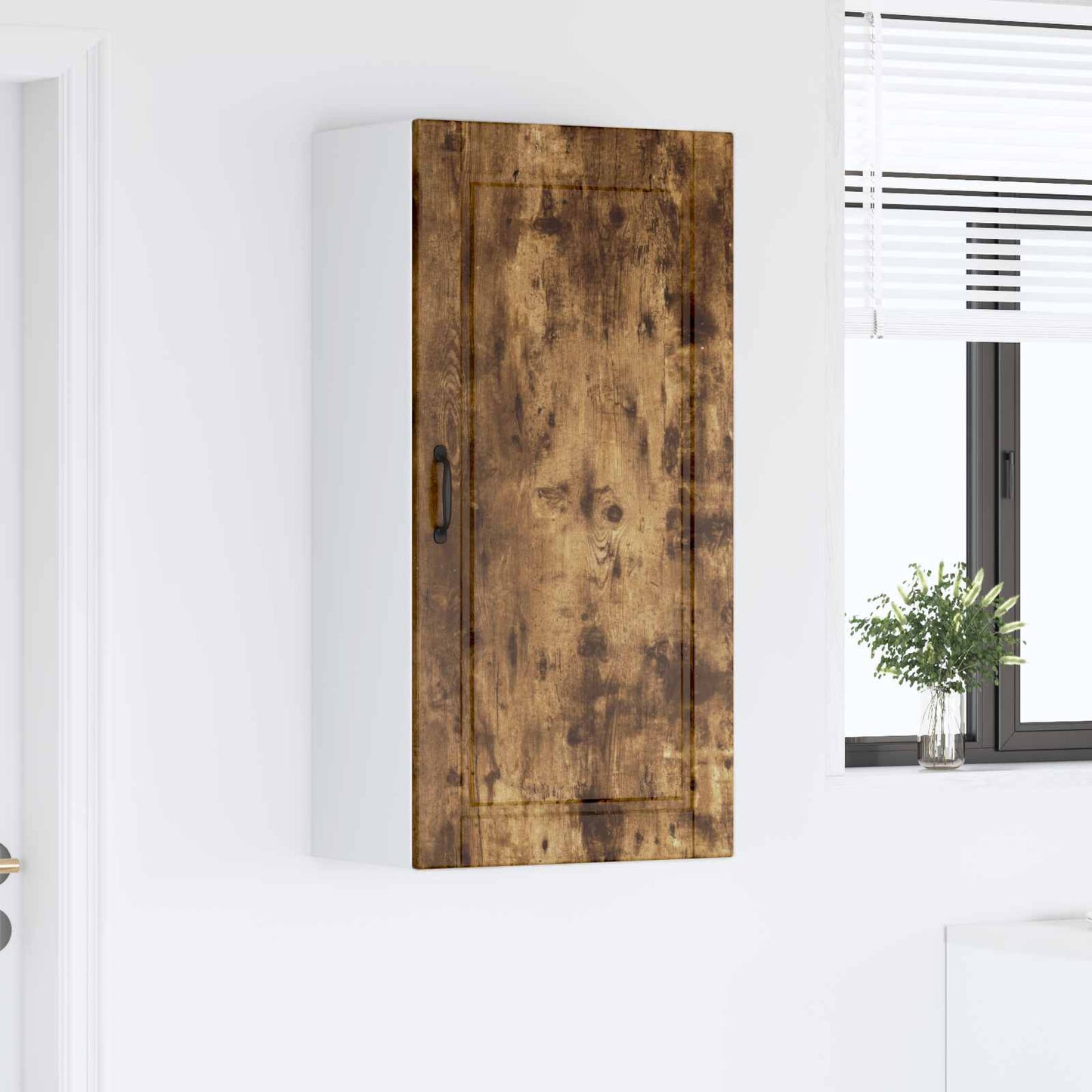 Veggskap PORTO Røkt eik 50 x 31 x 100 cm Konstruert tre