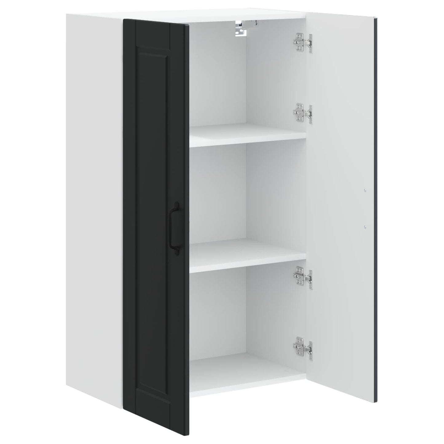 Veggskap PORTO Svart 60 x 31 x 100 cm Konstruert tre