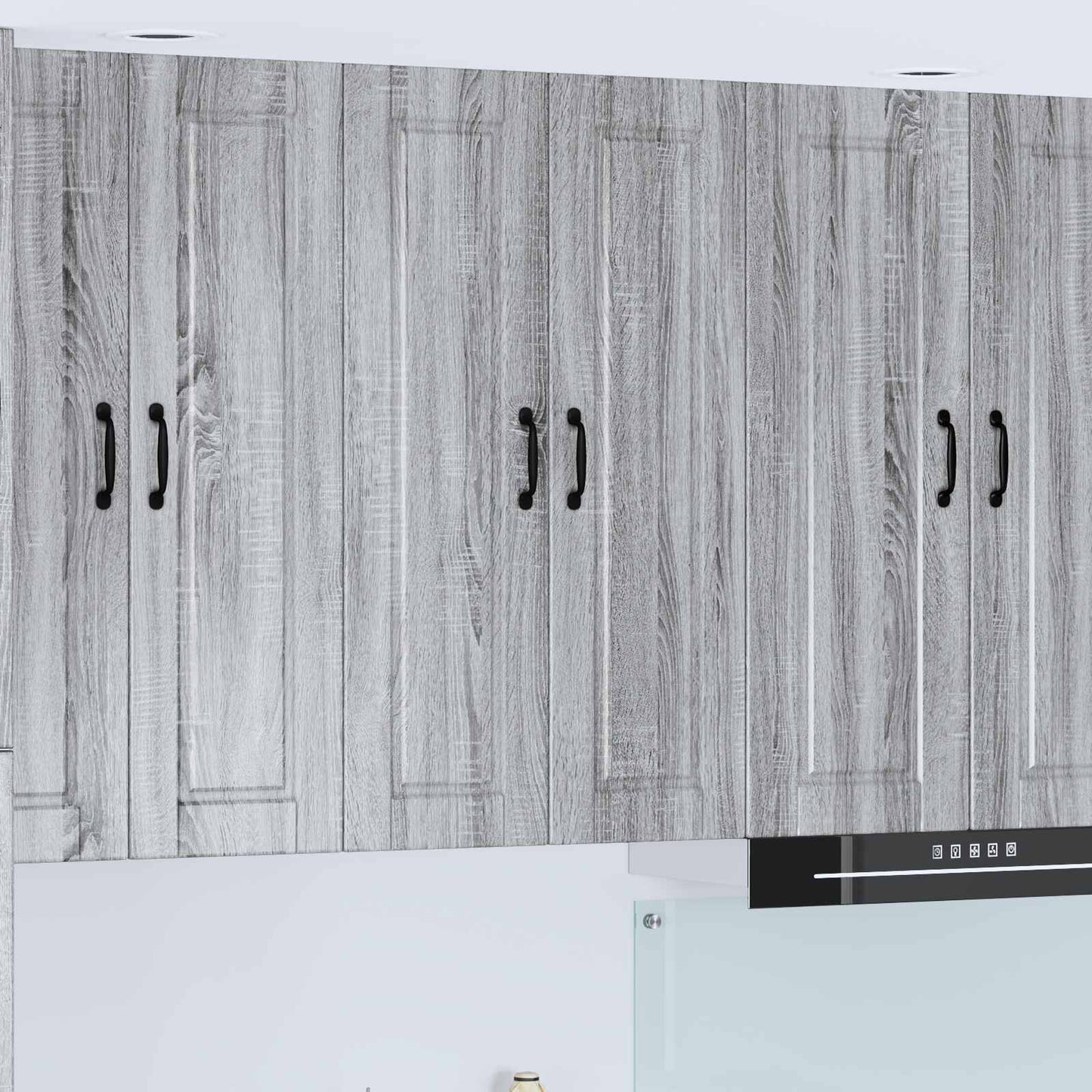 Veggskap PORTO Grå Sonoma 60 x 31 x 100 cm Konstruert tre