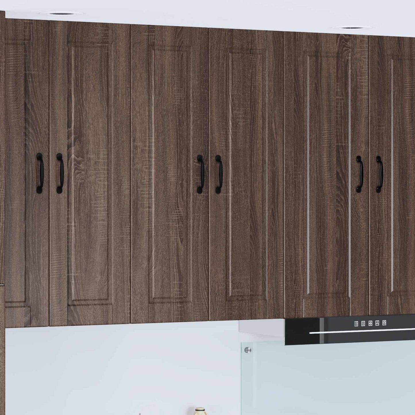 Veggskap PORTO Brun Eik 60 x 31 x 100 cm Konstruert tre