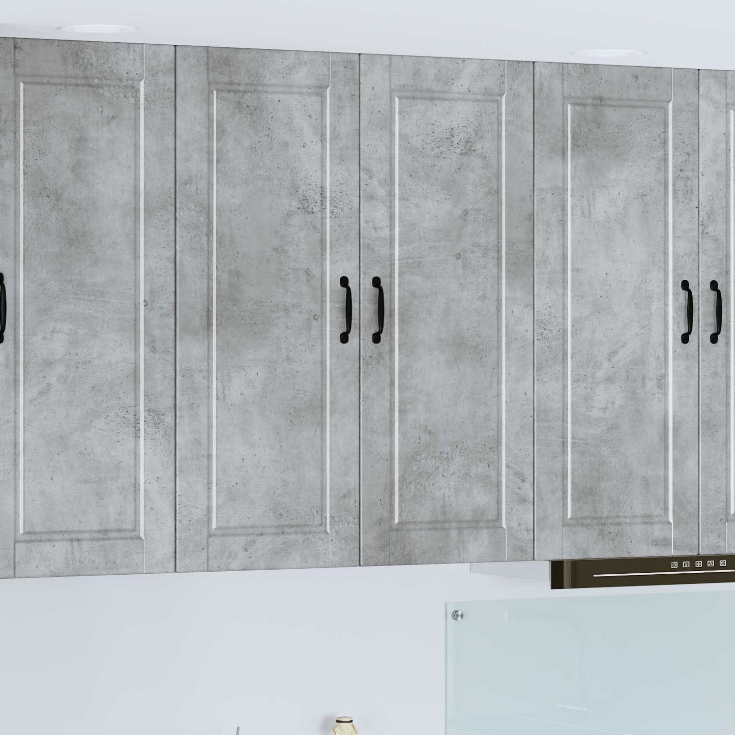 Veggskap PORTO Betonggrå 80 x 31 x 100 cm Konstruert tre