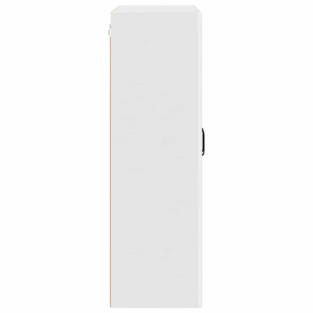 Veggskap PORTO Høyglanset hvit 80 x 31 x 100 cm Konstruert tre