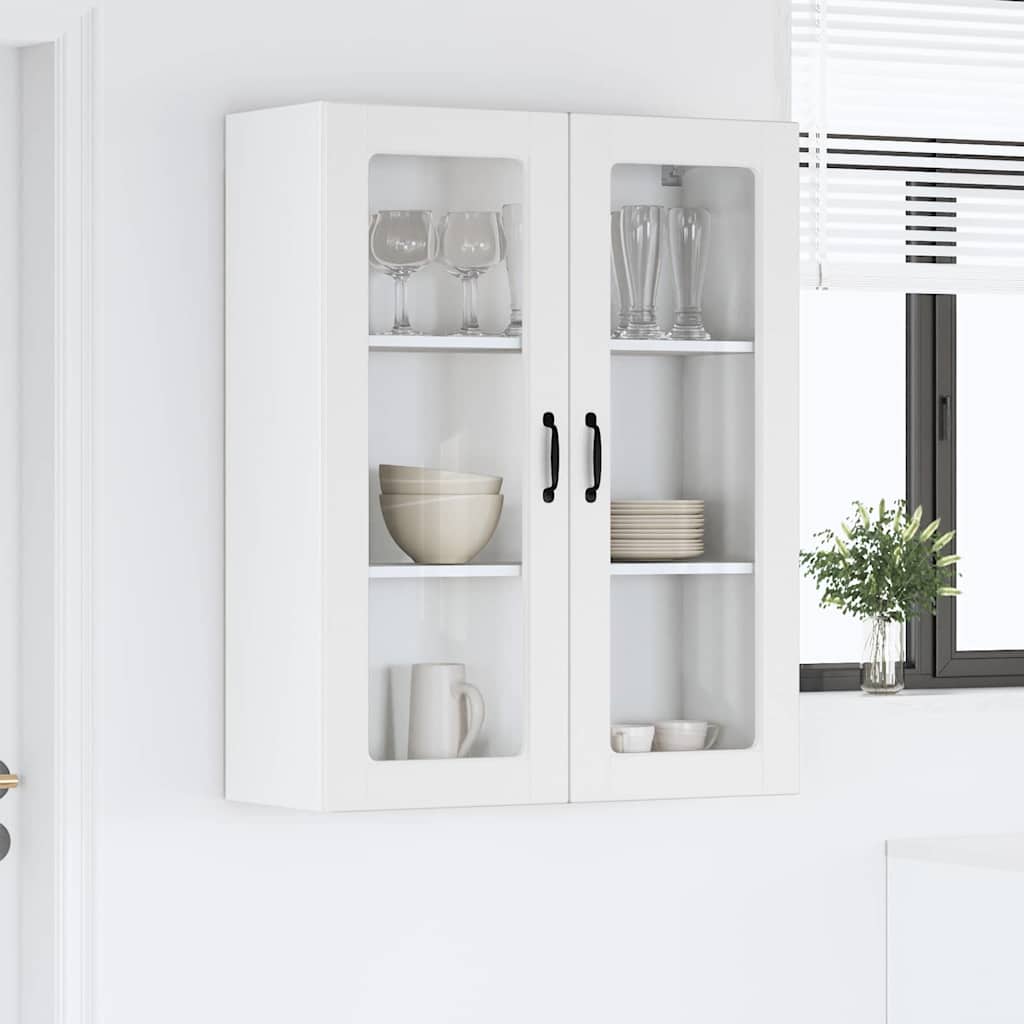 Vegghylle PORTO Hvit 80 x 31 x 100 cm Konstruert tre