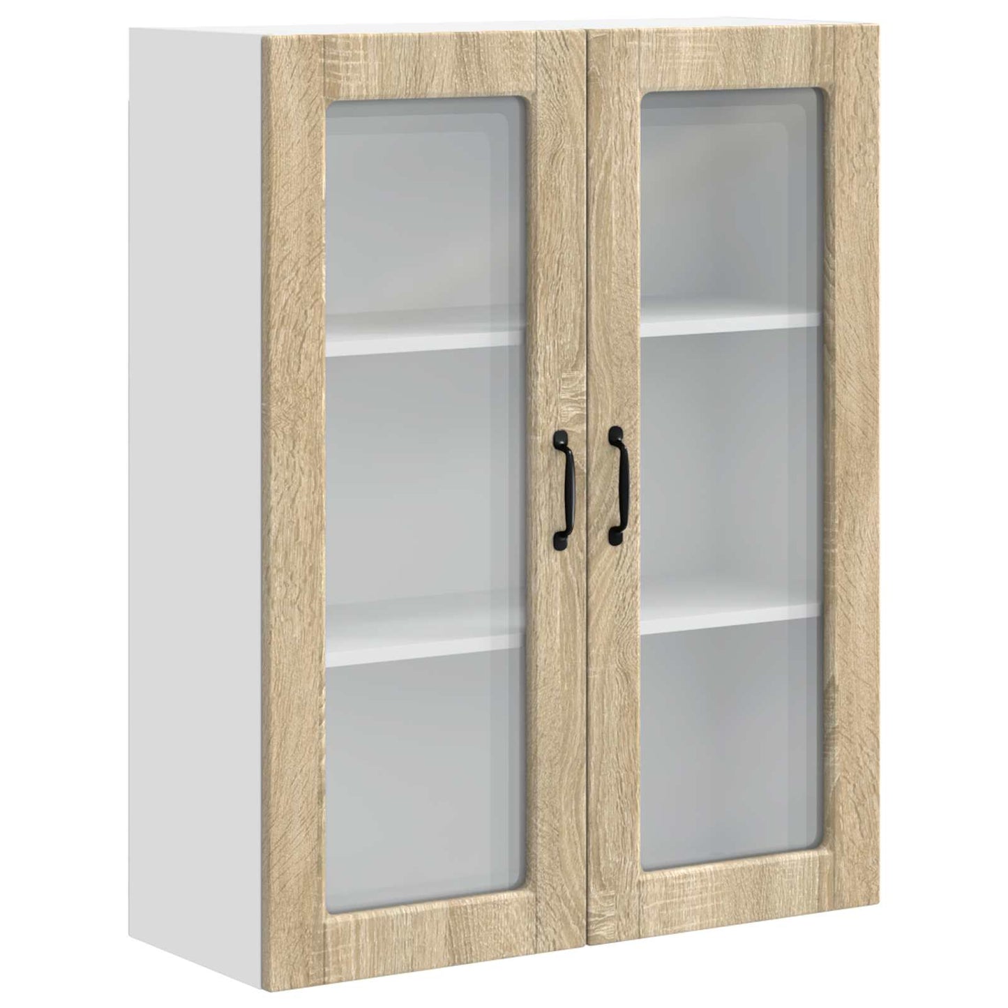 Vegghylle PORTO Sonoma eik 80 x 31 x 100 cm Konstruert tre