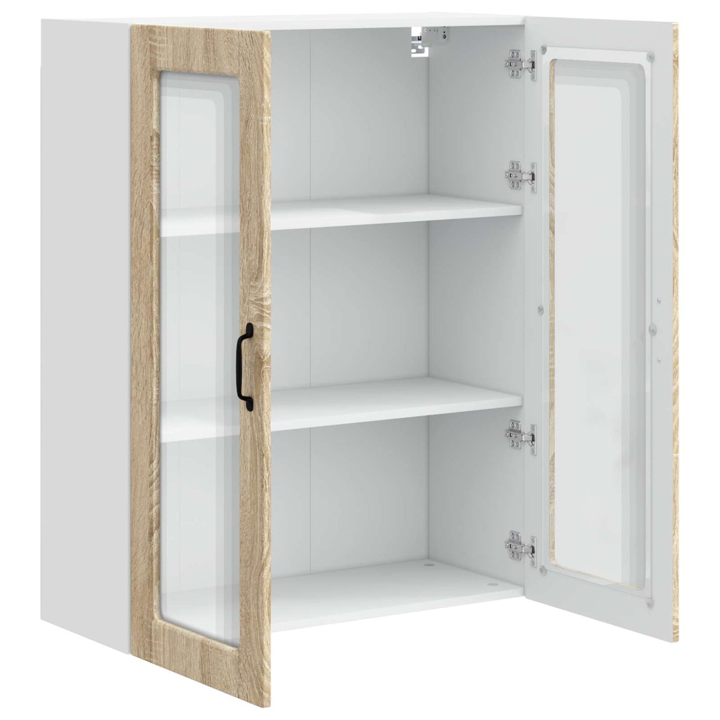 Vegghylle PORTO Sonoma eik 80 x 31 x 100 cm Konstruert tre