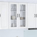 Vegghylle PORTO Høyglanset hvit 80 x 31 x 100 cm Konstruert tre