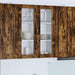 Vegghylle PORTO Røkt eik 80 x 31 x 100 cm Konstruert tre