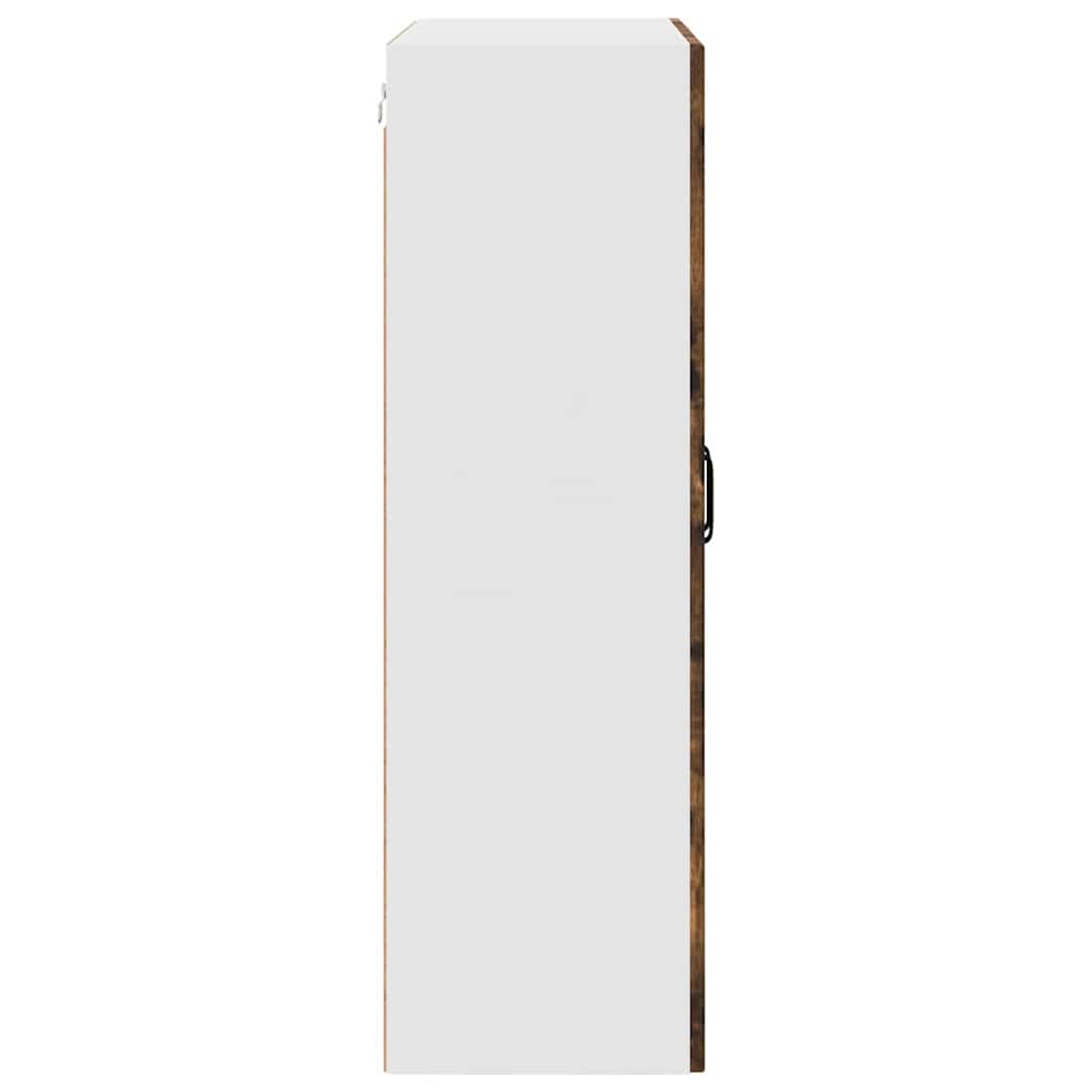 Vegghylle PORTO Røkt eik 80 x 31 x 100 cm Konstruert tre