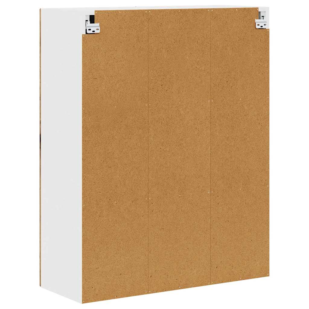 Vegghylle PORTO Gammelt tre 80 x 31 x 100 cm Konstruert tre