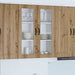 Vegghylle PORTO Artisan Eik 80 x 31 x 100 cm Konstruert tre
