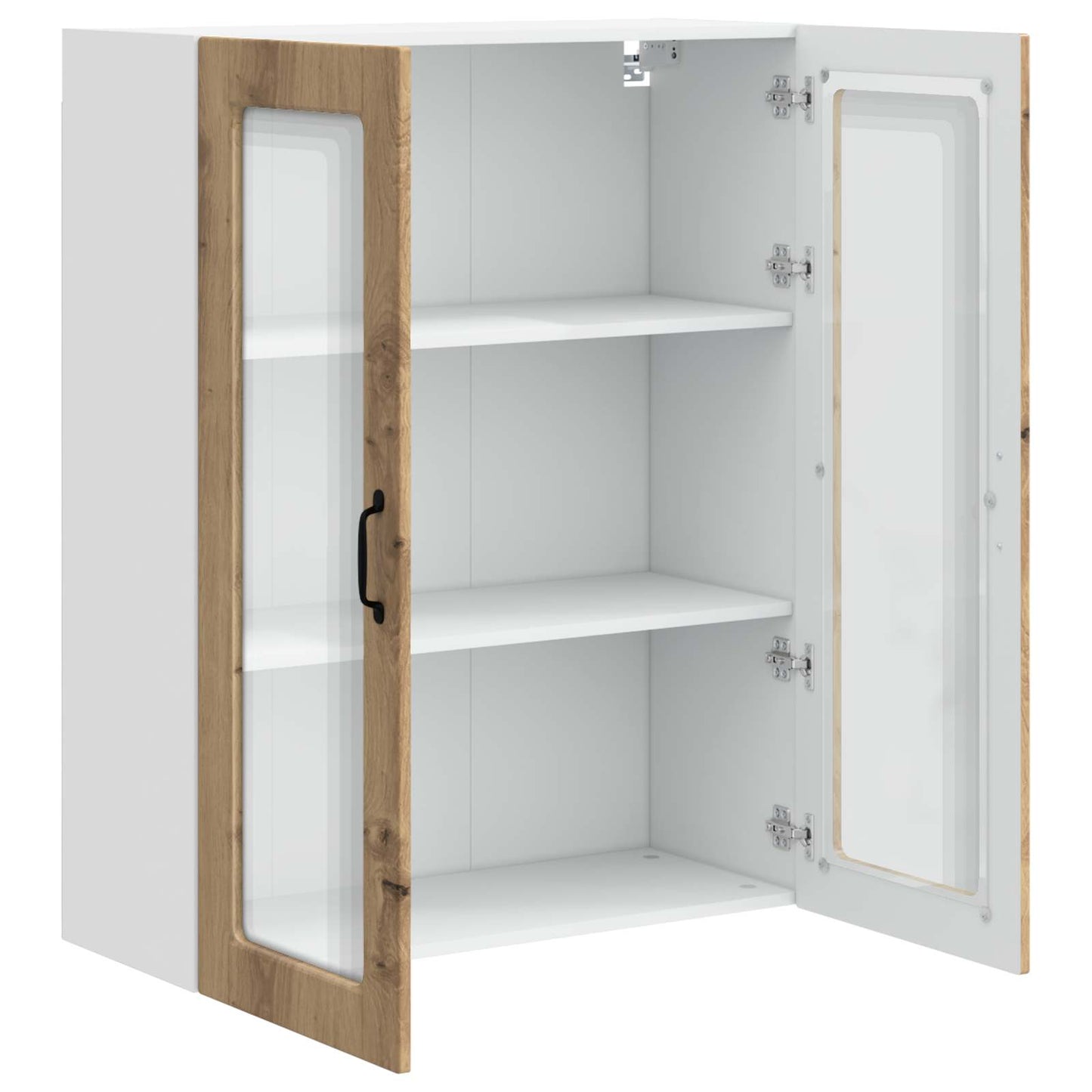 Vegghylle PORTO Artisan Eik 80 x 31 x 100 cm Konstruert tre