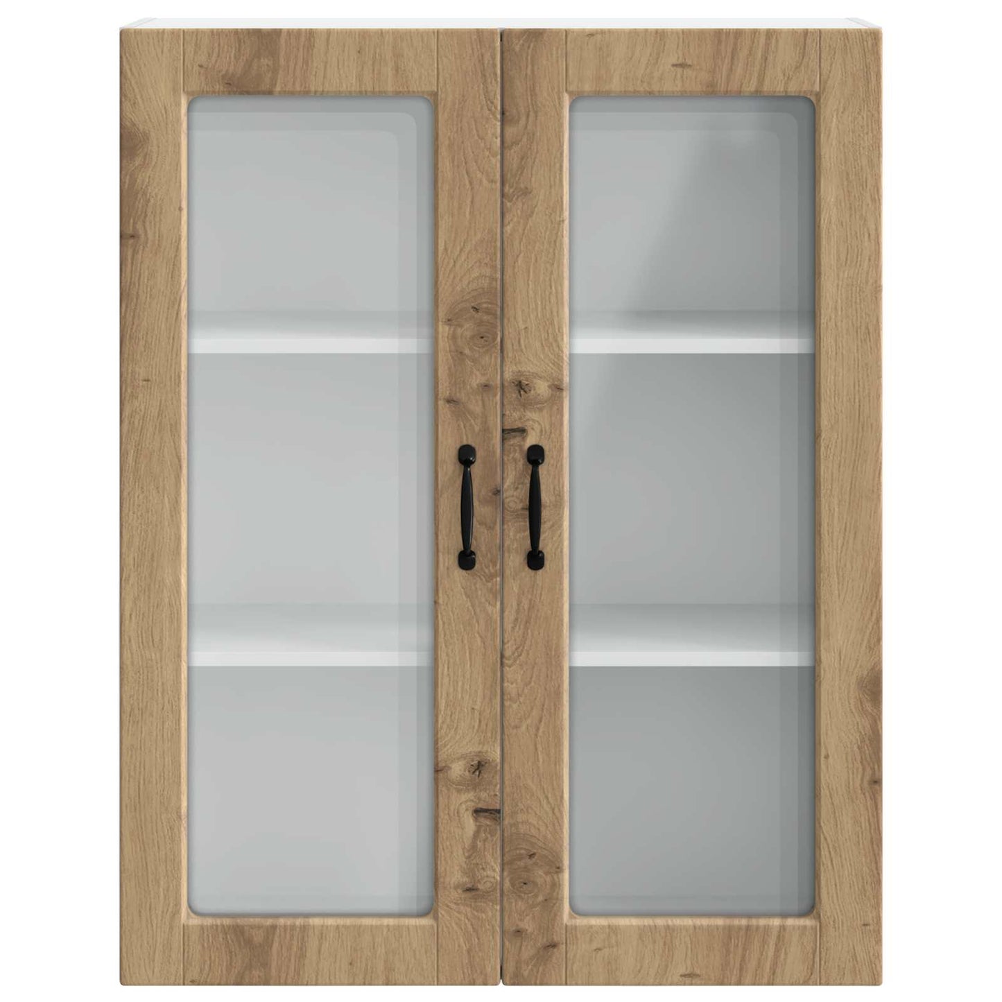Vegghylle PORTO Artisan Eik 80 x 31 x 100 cm Konstruert tre