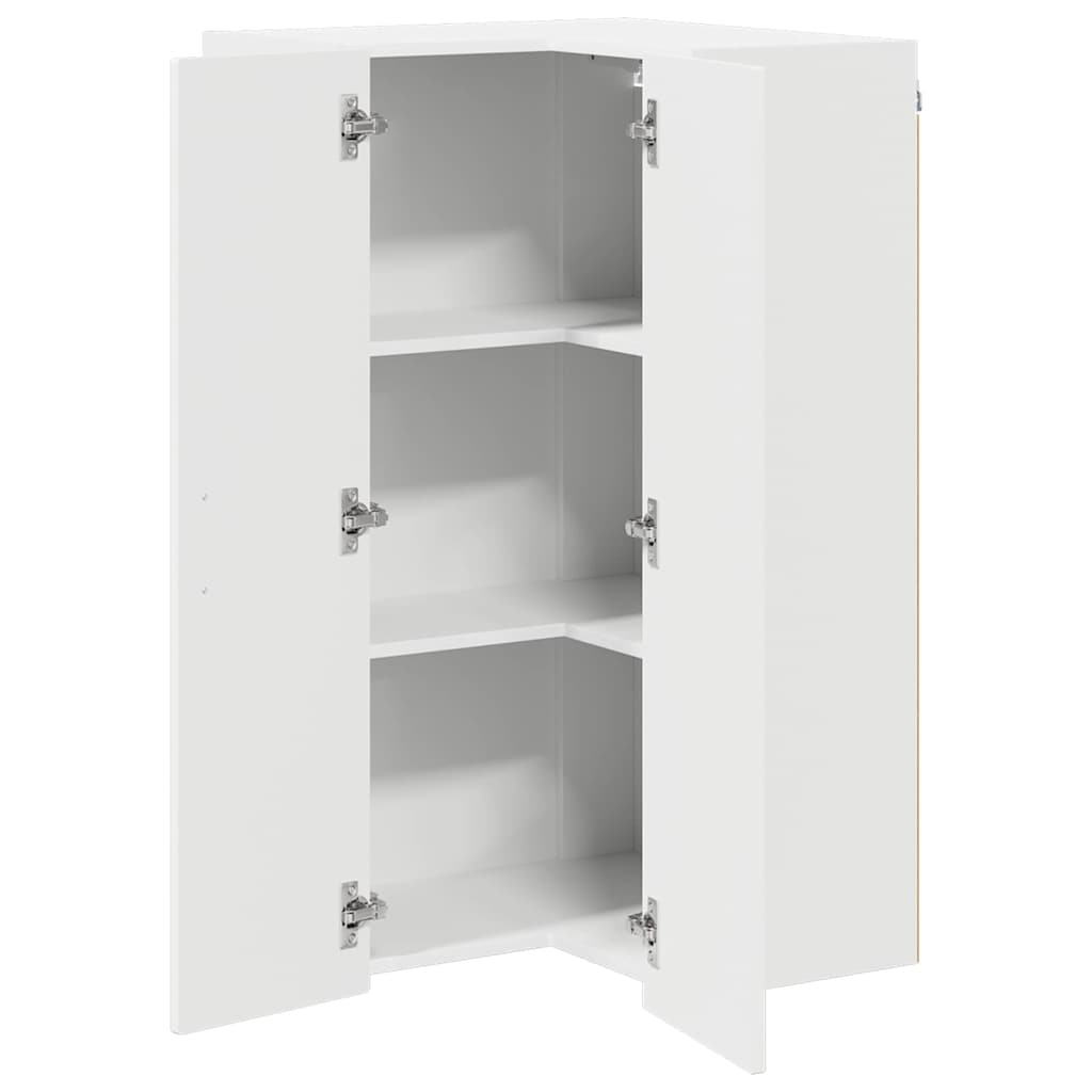 Vegghjørneskap PORTO Hvit 57 x 57 x 100 cm Konstruert tre