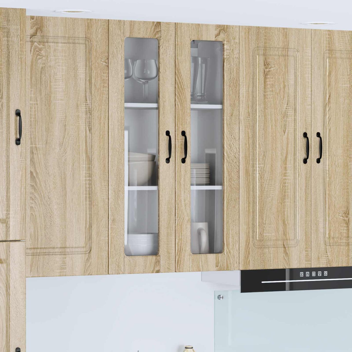 Vegghylle PORTO Sonoma eik 60 x 31 x 100 cm Konstruert tre