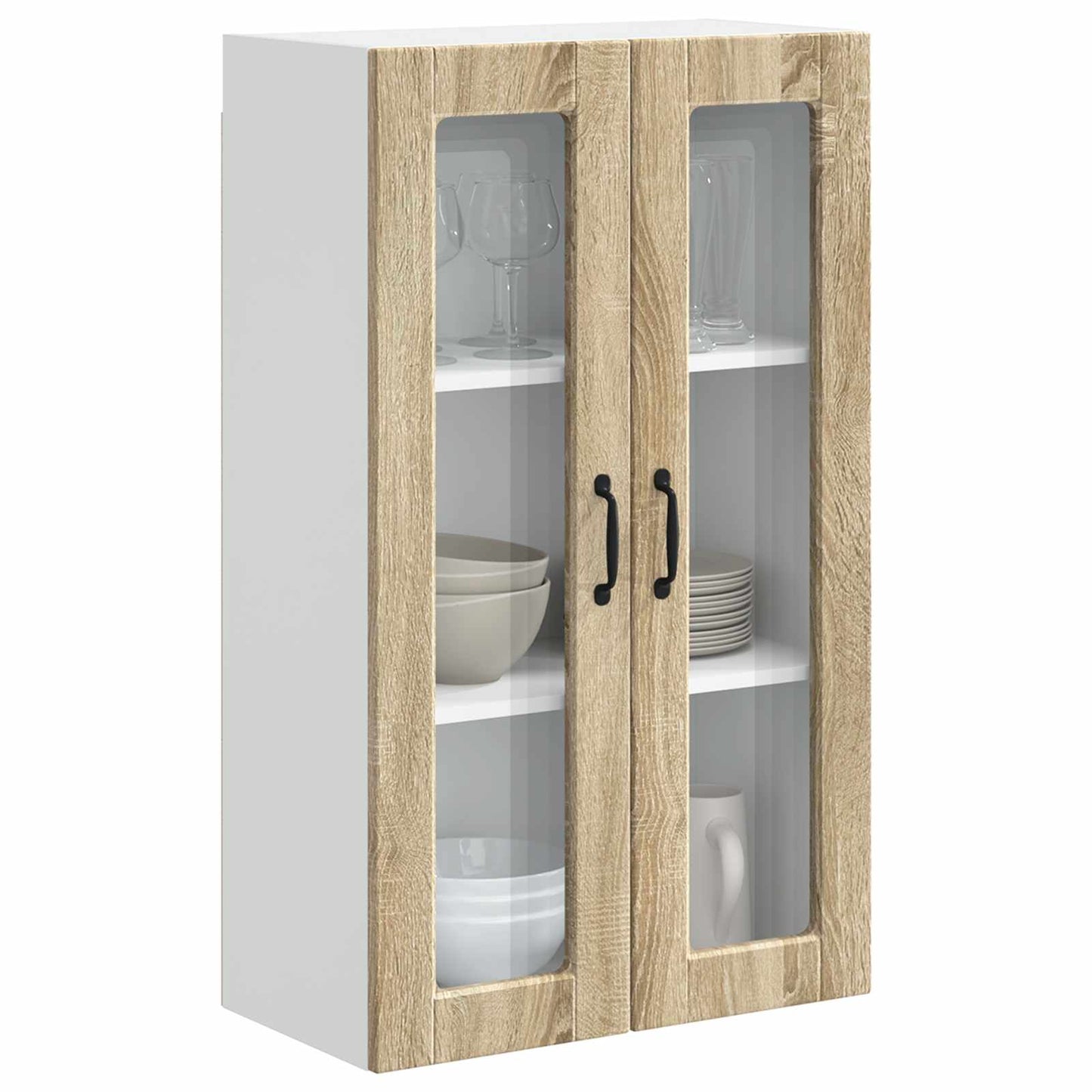Vegghylle PORTO Sonoma eik 60 x 31 x 100 cm Konstruert tre