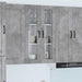 Vegghylle PORTO Betonggrå 60 x 31 x 100 cm Konstruert tre