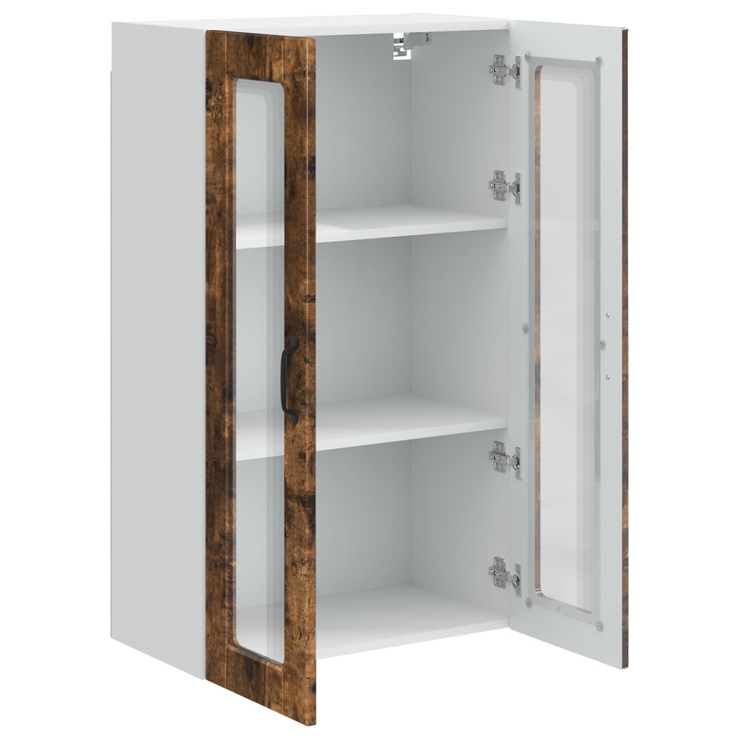 Vegghylle PORTO Røkt eik 60 x 31 x 100 cm Konstruert tre