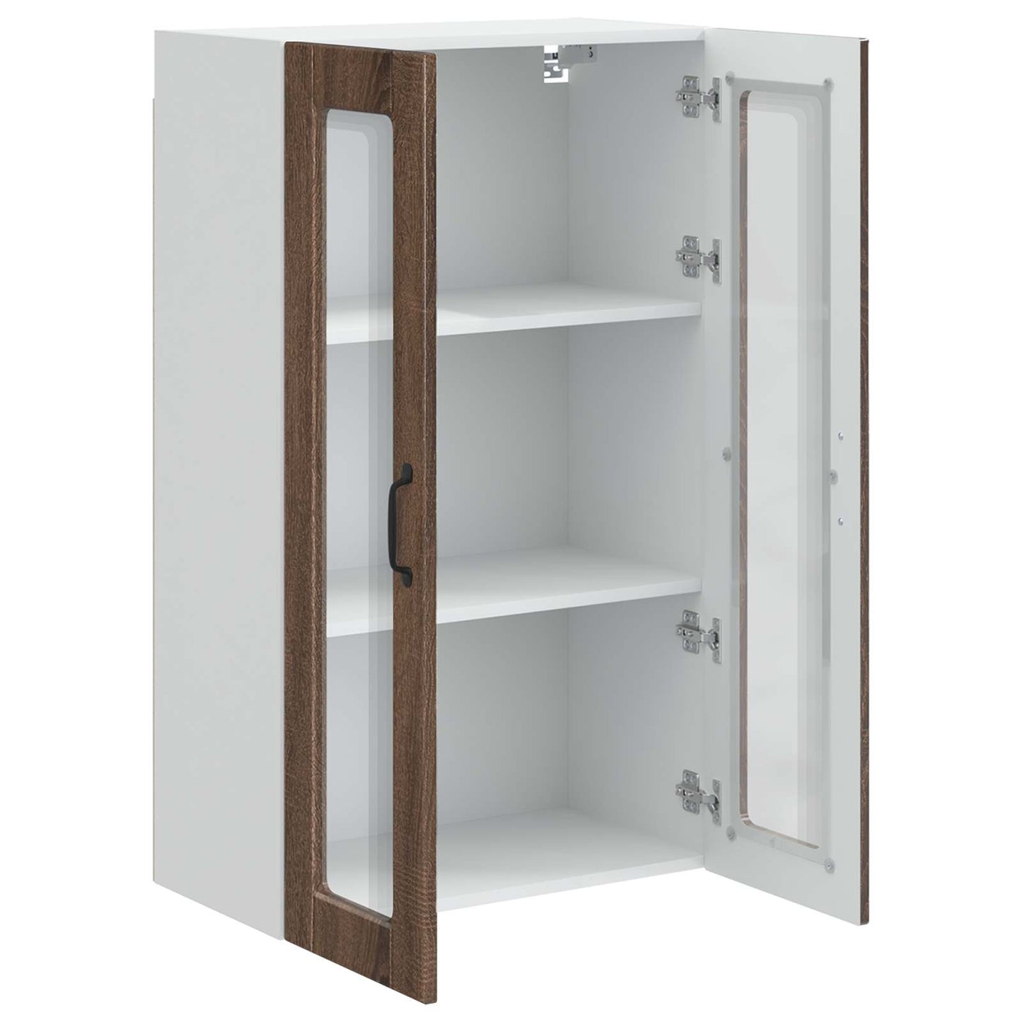Vegghylle PORTO Brun Eik 60 x 31 x 100 cm Konstruert tre