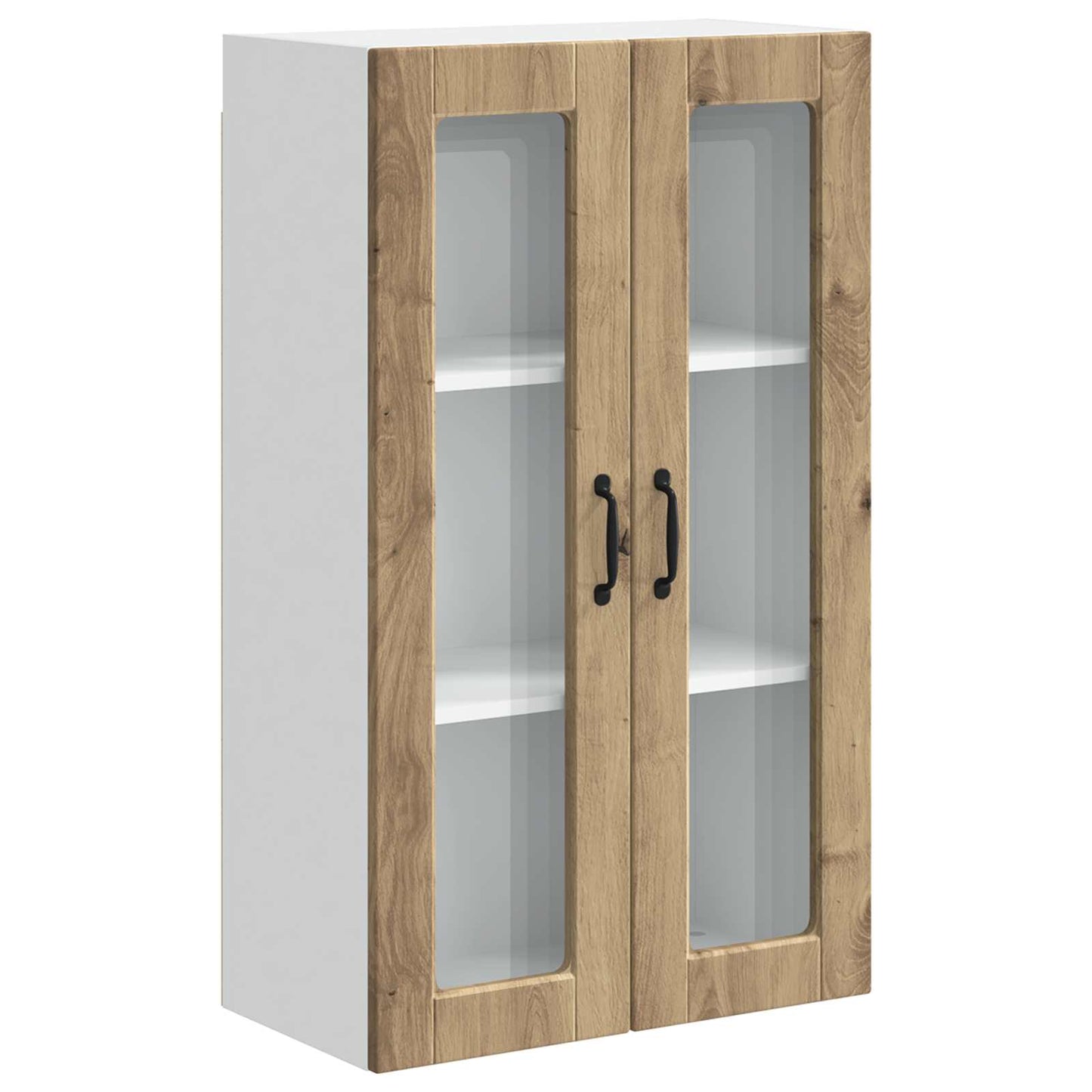 Vegghylle PORTO Artisan Eik 60 x 31 x 100 cm Konstruert tre