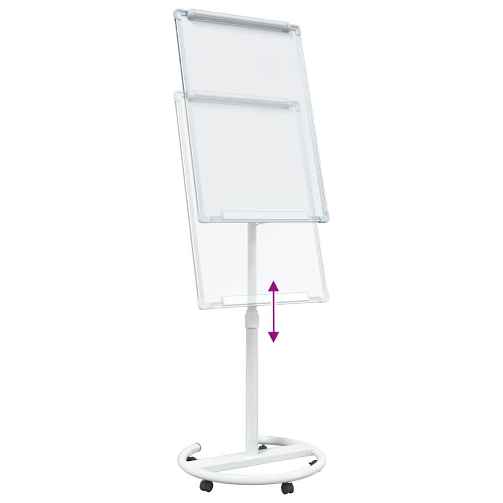 Magnetisk whiteboard Grå og hvit 62 x 62,5 x 197 cm EPS