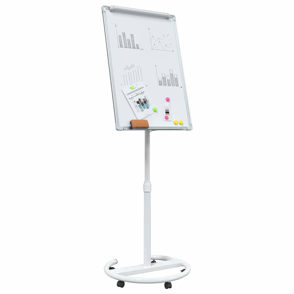 Magnetisk whiteboard Grå og hvit 62 x 62,5 x 197 cm EPS