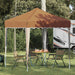 Pop-up Festtelt 195 x 195 x 245 cm Beige Oxford Stoff