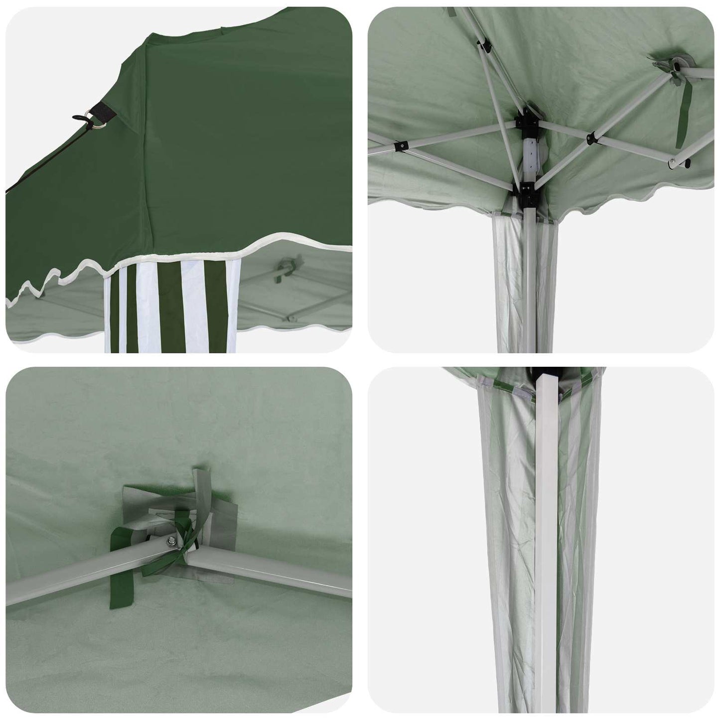 Pop-up Festtelt 195 x 195 x 245 cm Grønn Oxford Stoff