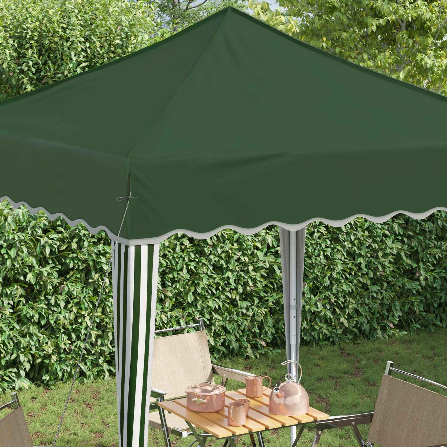 Pop-up Festtelt 195 x 195 x 245 cm Grønn Oxford Stoff