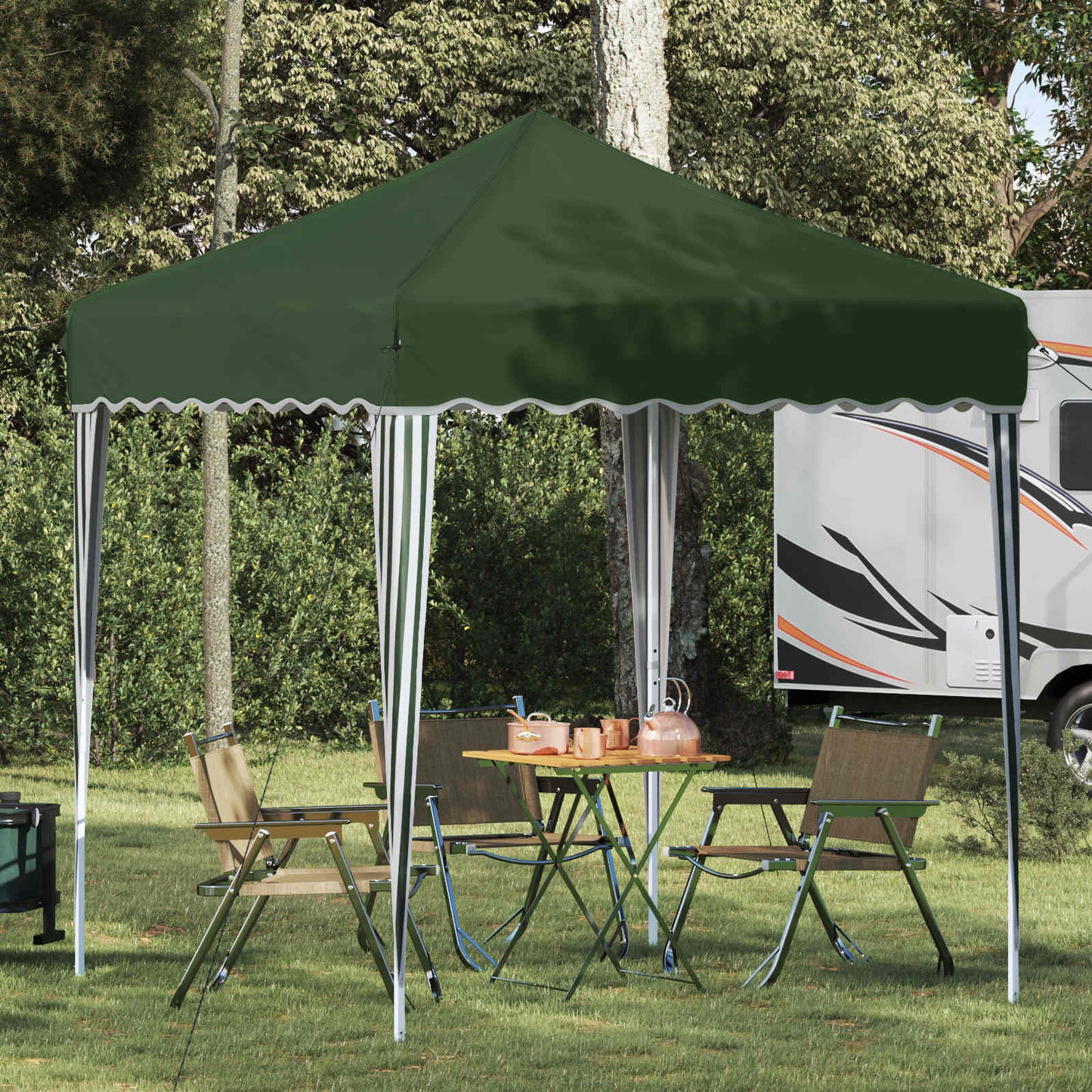 Pop-up Festtelt 195 x 195 x 245 cm Grønn Oxford Stoff