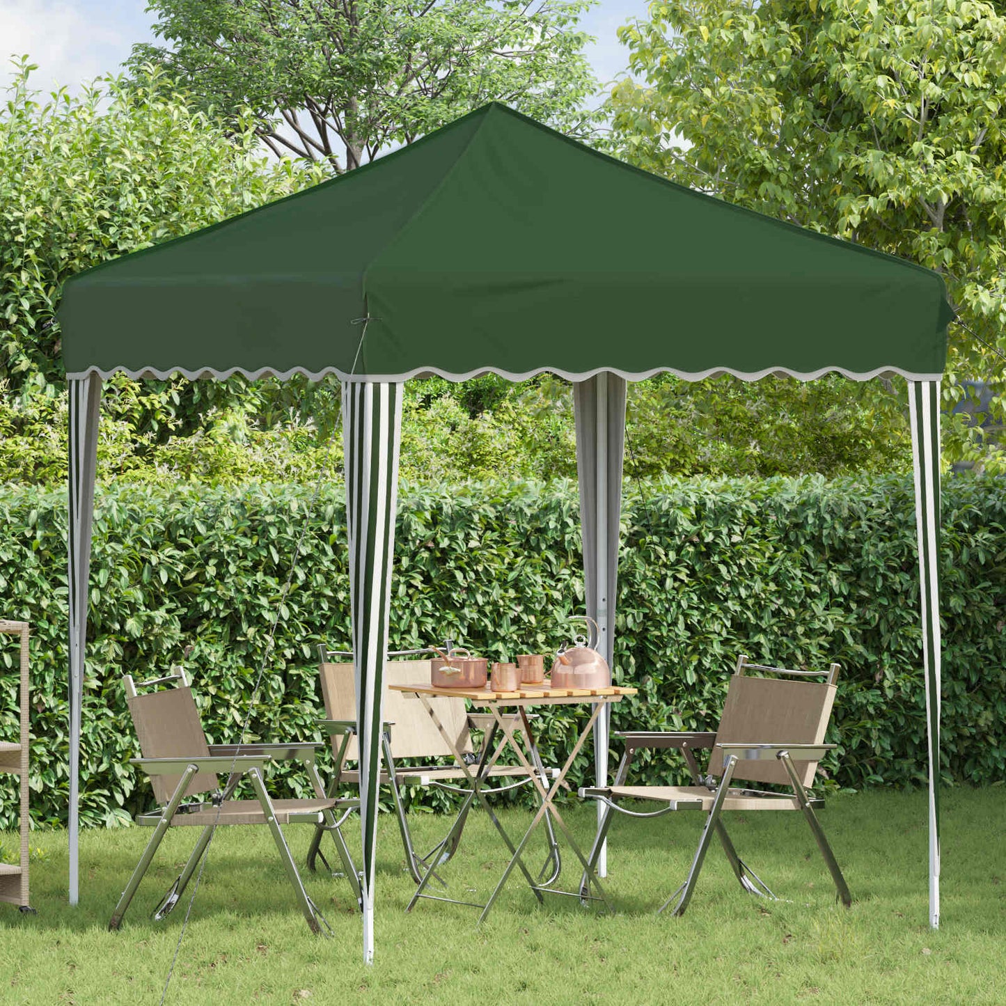 Pop-up Festtelt 195 x 195 x 245 cm Grønn Oxford Stoff