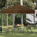 Pop-up Festtelt 195 x 195 x 245 cm Gråbrun Oxford Stoff