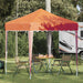 Pop-up Festtelt 195 x 195 x 245 cm Oransje Oxford Stoff