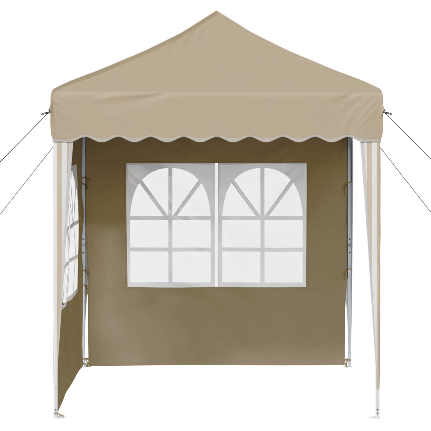 Pop-up Festtelt 195 x 195 x 245 cm Krem Oxford Stoff