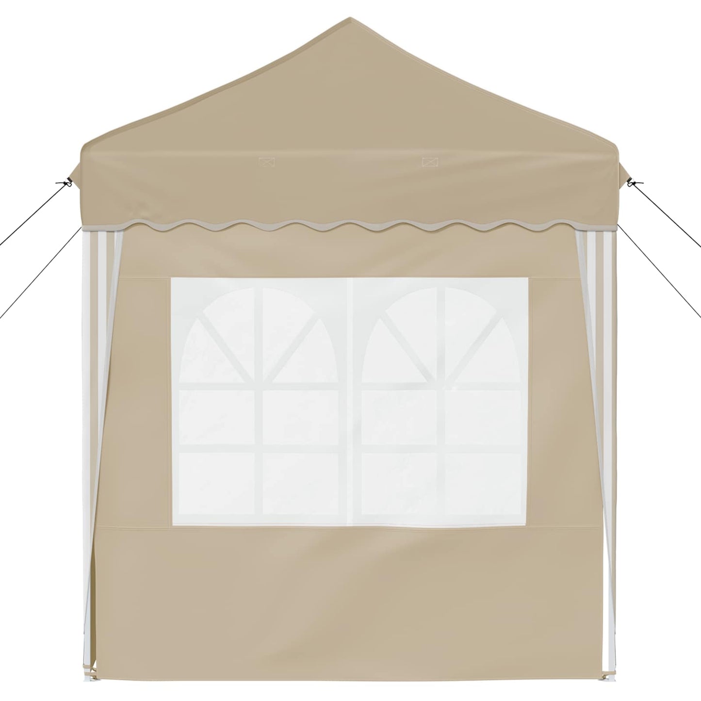 Pop-up Festtelt 195 x 195 x 245 cm Krem Oxford Stoff