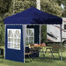 Pop-up Festtelt 195 x 195 x 245 cm Blå Oxford Stoff