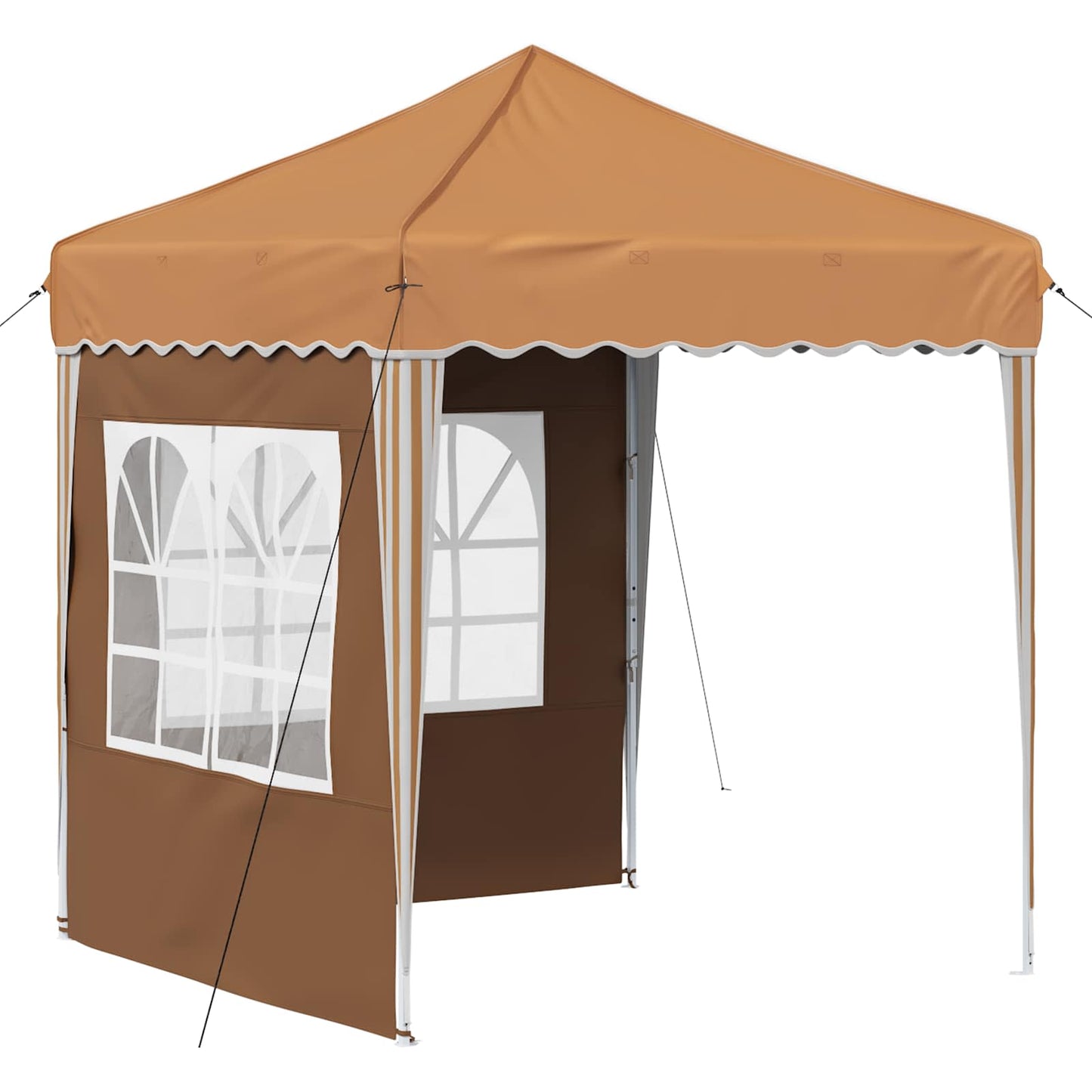 Pop-up Festtelt 195 x 195 x 245 cm Beige Oxford Stoff
