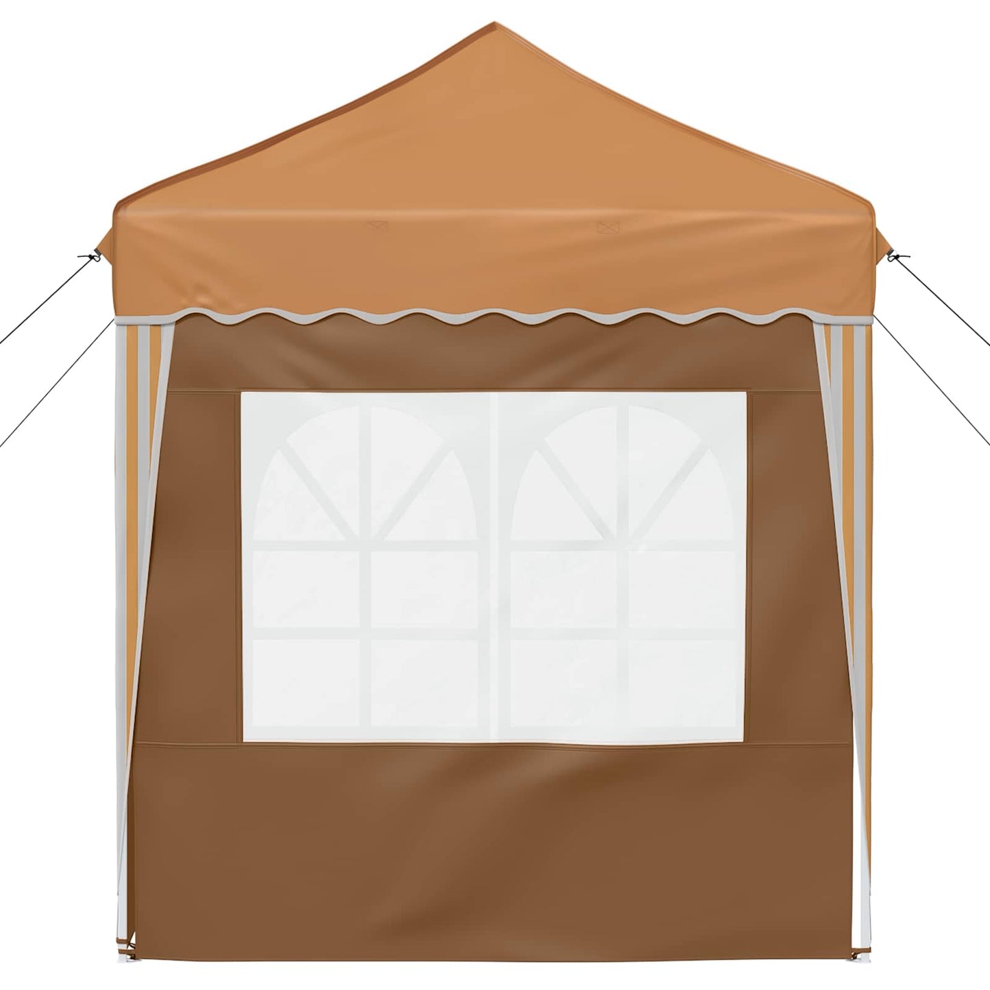 Pop-up Festtelt 195 x 195 x 245 cm Beige Oxford Stoff
