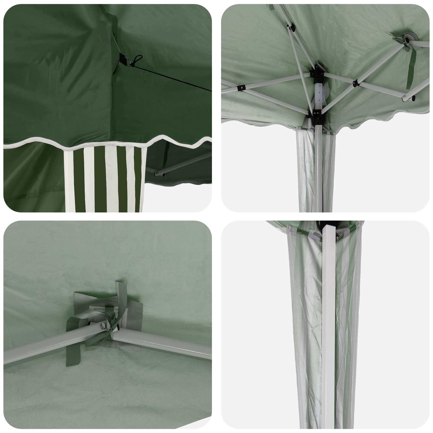 Pop-up Festtelt 195 x 195 x 245 cm Grønn Oxford Stoff