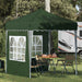 Pop-up Festtelt 195 x 195 x 245 cm Grønn Oxford Stoff