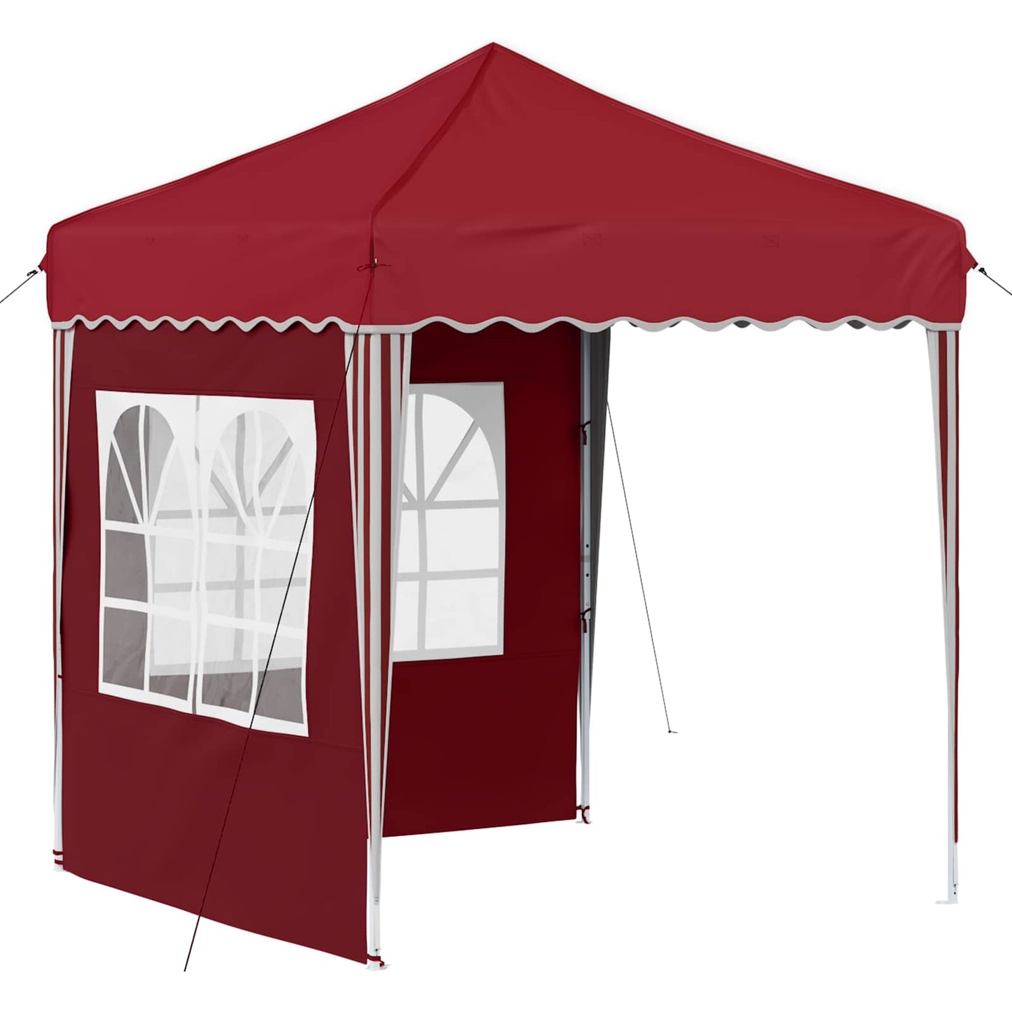 Pop-up Festtelt 195 x 195 x 245 cm Burgunder Oxford Stoff
