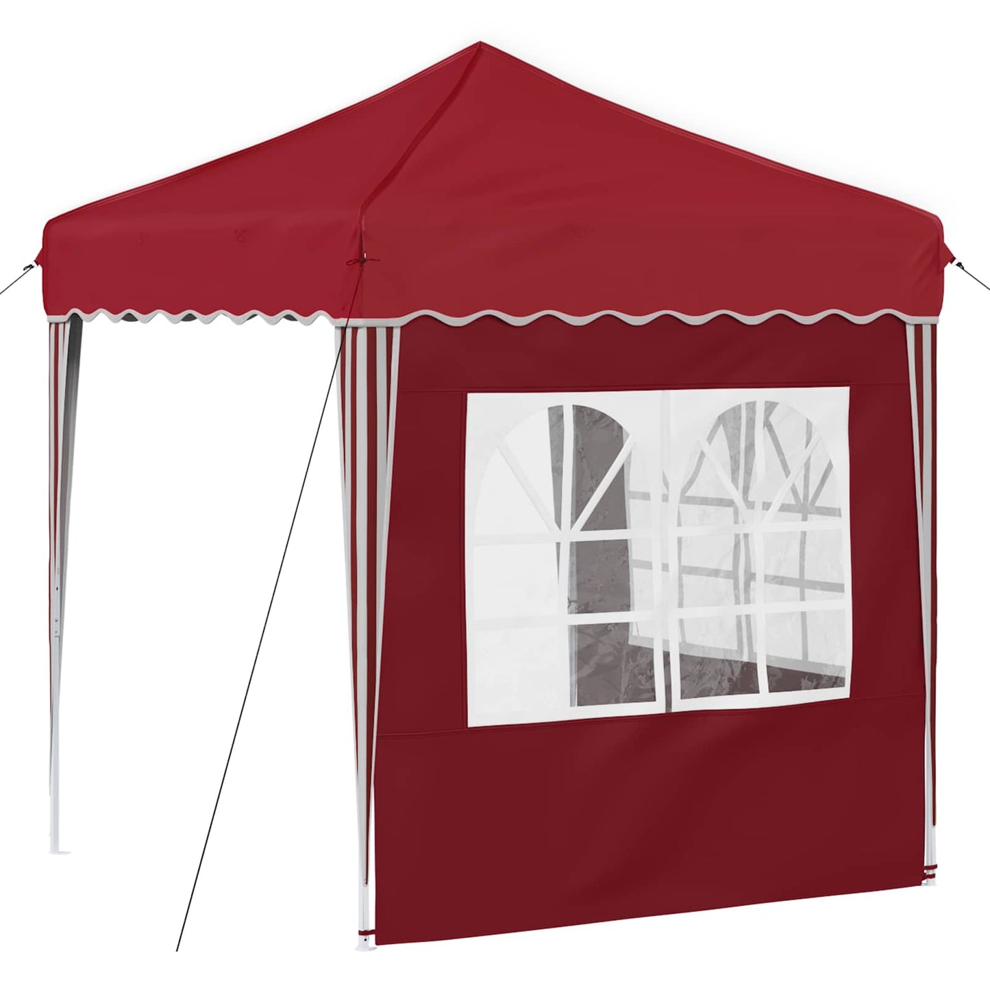 Pop-up Festtelt 195 x 195 x 245 cm Burgunder Oxford Stoff
