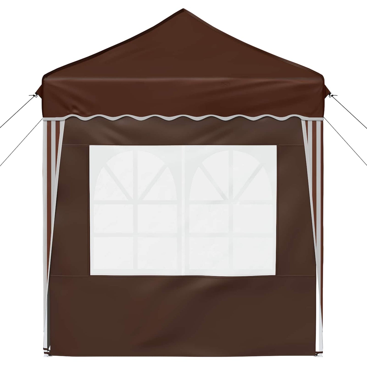 Pop-up Festtelt 195 x 195 x 245 cm Brun Oxford Stoff