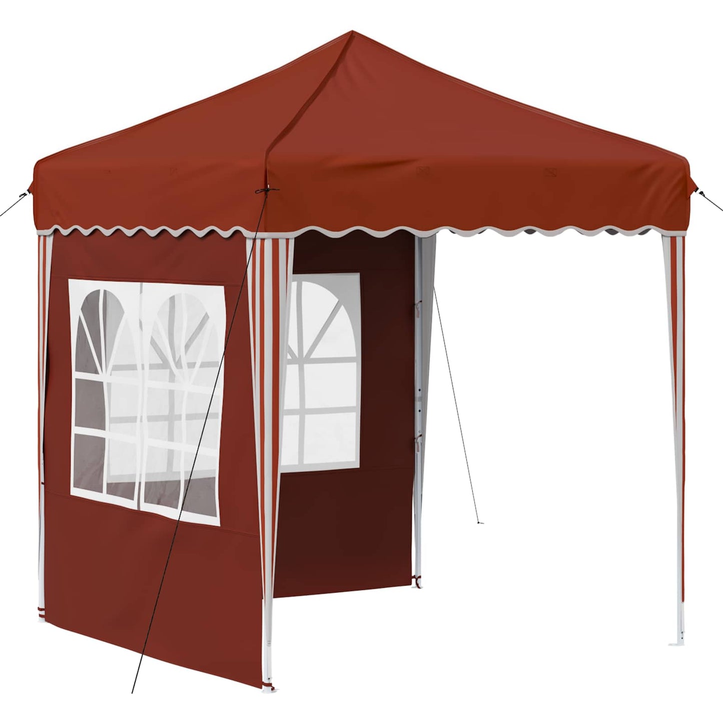 Pop-up Festtelt 195 x 195 x 245 cm Terrakotta Oxford Stoff